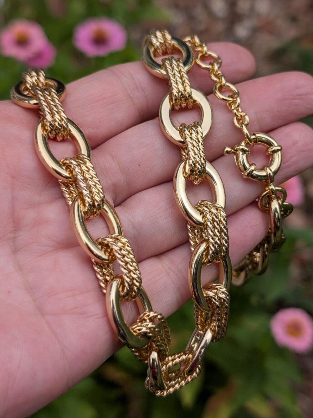 Talbots Polished Gold Link Chain Necklace - Picture 4 of 6